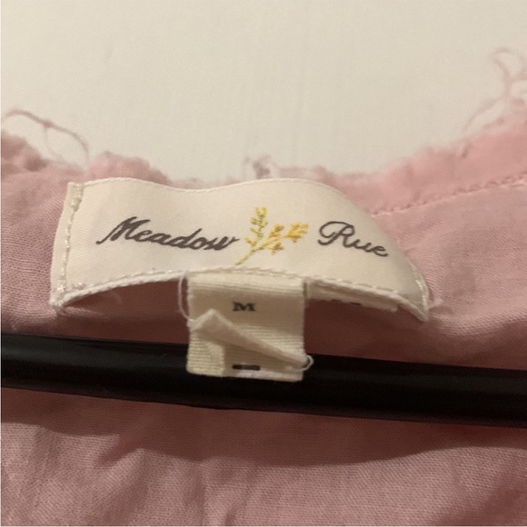 Anthropologie Meadow Rue Pleated Tie Neck Tank Size M - Picture 6 of 7